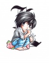 L Chibi   Death Note by FallenAngel pen